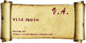 Vild Appia névjegykártya